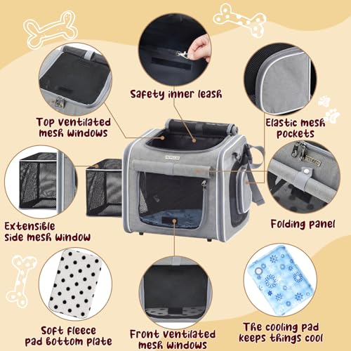 DaisyInner Expandable Dog Bike Basket