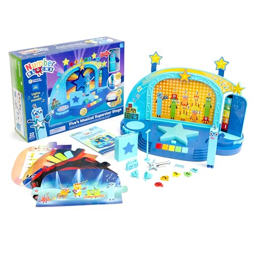 Plataforma mágica de concierto de Numberblocks con figura coleccionable y juguetes interactivos