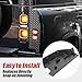 Tail Light Anti-Scratch Guard Protection Cover ABS Anti-Scratch Protection Cover Trim Kit Compatible with 2020-2025 Land Rover Defender 90 110 130 Decoration Armor Trim Exterior Accessories
