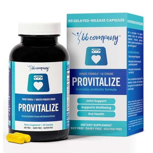 BB Company Provitalize | Probiotics for Women Digestive Health, Menopause, Joint Support | Sexy Midsection Curves, Bloat | Turmeric Curcumin Moringa | Packaging Vary | 60 Ct