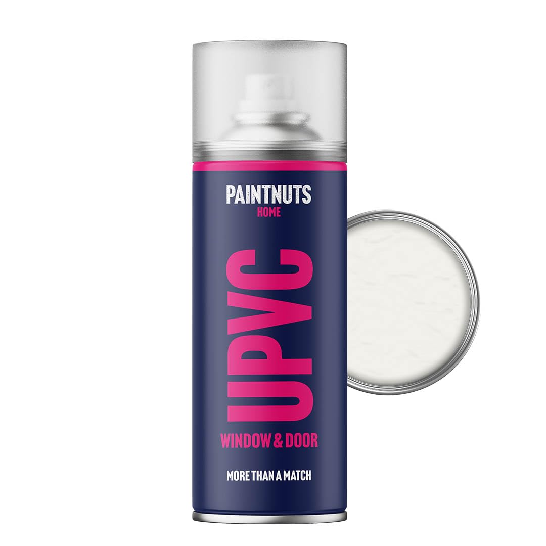 Paintnuts Traffic White Upvc Window & Door Paint - Ral-9016 - Matt 400Ml Spray Can