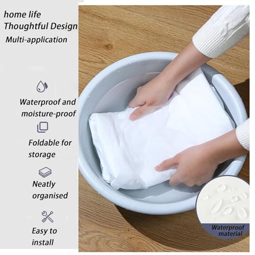 Clear Protective Zip Over Cover,Clear Clothes Rack Cover, Garment Rack Cover, Garment Coat,Dust-Proof Hanging Coat Protector Bags 50X80X1203