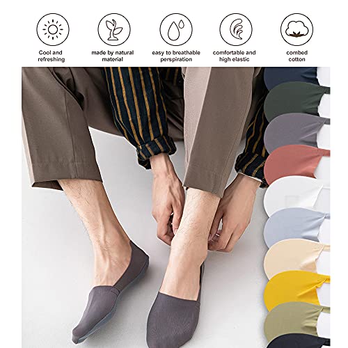 fidragon Women No Show Socks Low Cut Women Invisible for Flats and Dress Shoes Liner Socks with Non-Slip Heel Grips4