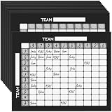 Lerheedi 10 Pack 18.9 x 16.9'' Large Football Squares Board for Football Pool Poster 100 Grids Poster Cards Sports Strip Cards Scratch off Pull Tabs Sport Game Bet for Baseball Party Favor