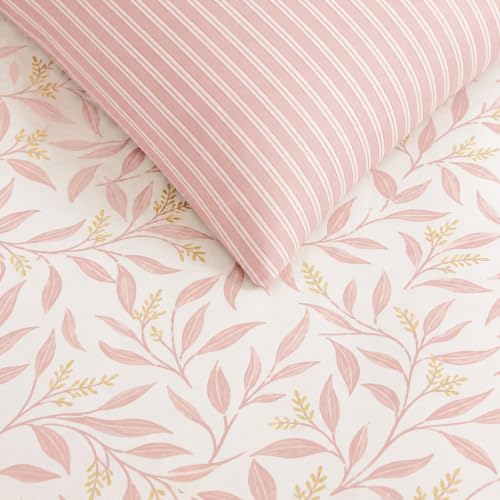 Image of Monbix Full Size Comforter Sets - 7 Pieces Floral Reversible Bed in a Bag