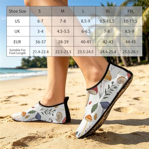 Zapatos deportivos acuáticos para playa con estampado botánico vintage 3