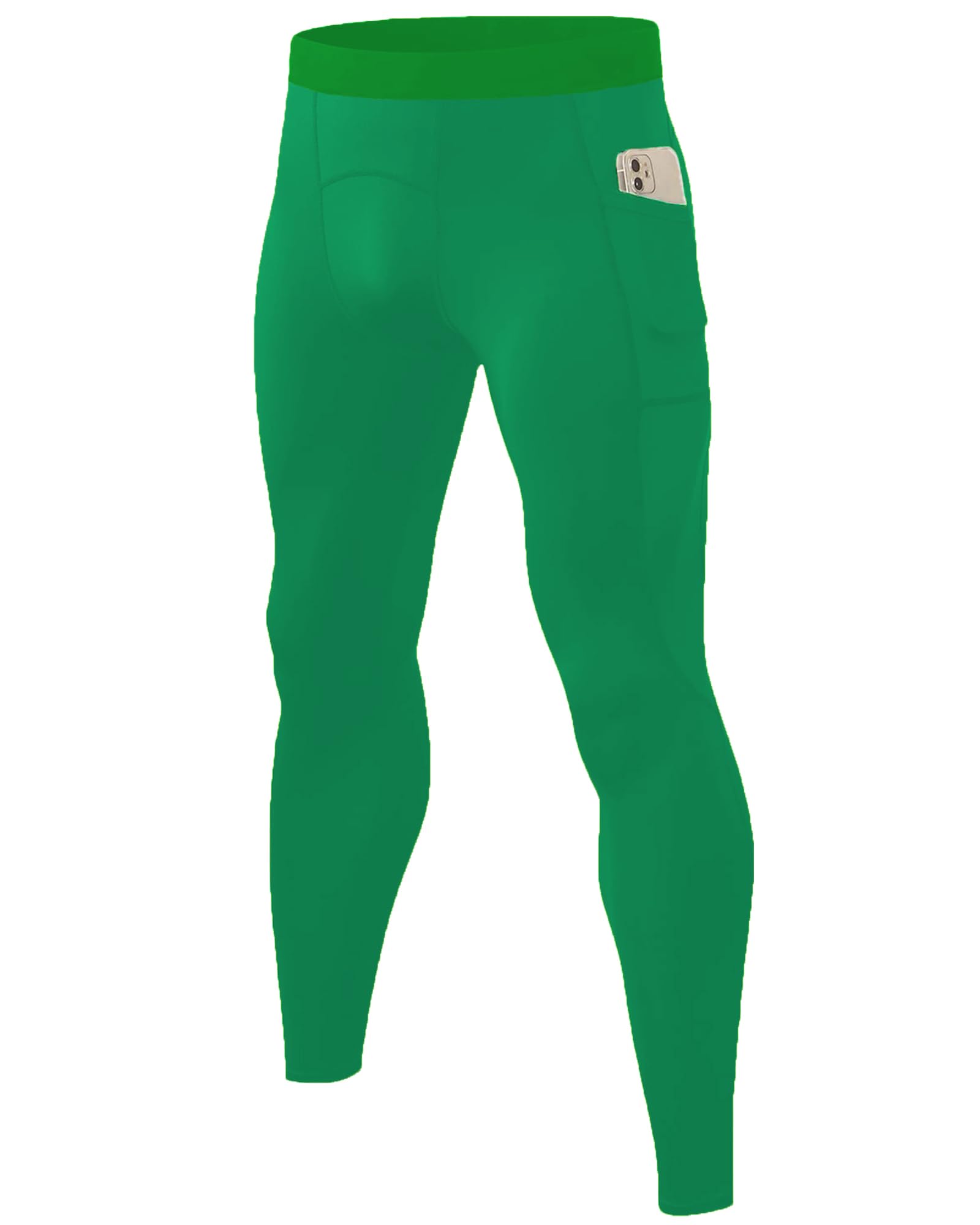 SPVISE Mens Compression Pants Workout Leggings Running Tights Cool Dry Athletic Baselayer Pants for Basketball Yoga Cycling