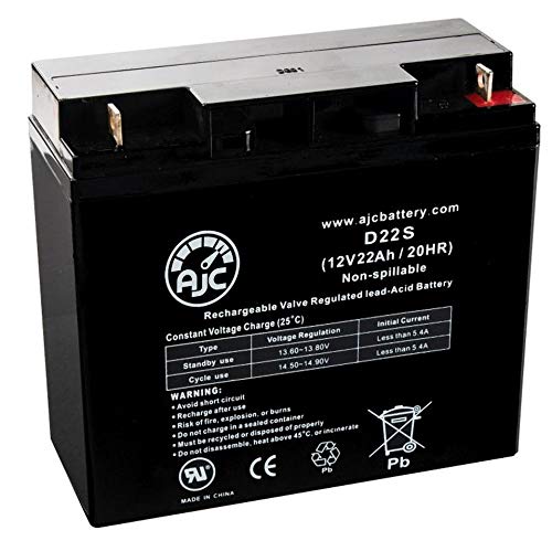 Toro 212 12 HP 12V 22Ah Lawn and Garden Replacement Battery - This is an AJC Brand Replacement