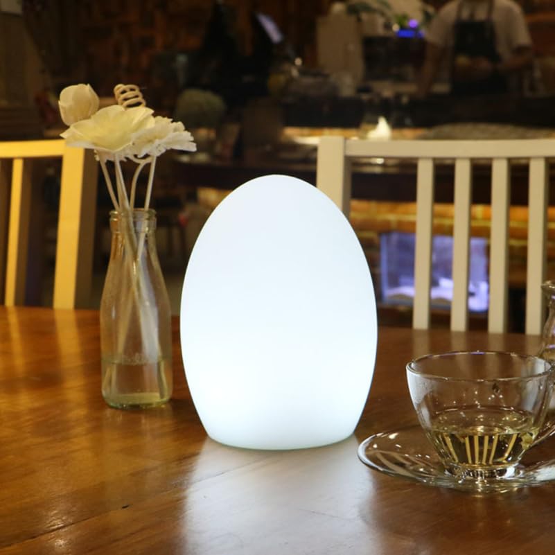 iplusmile Led Egg Shaped Table Lamp USB Charging Night Light with 7 Color Changing Modes for Bedroom Outdoor Bar Desk Lamp 7.5X5.5 Inch - Image 4