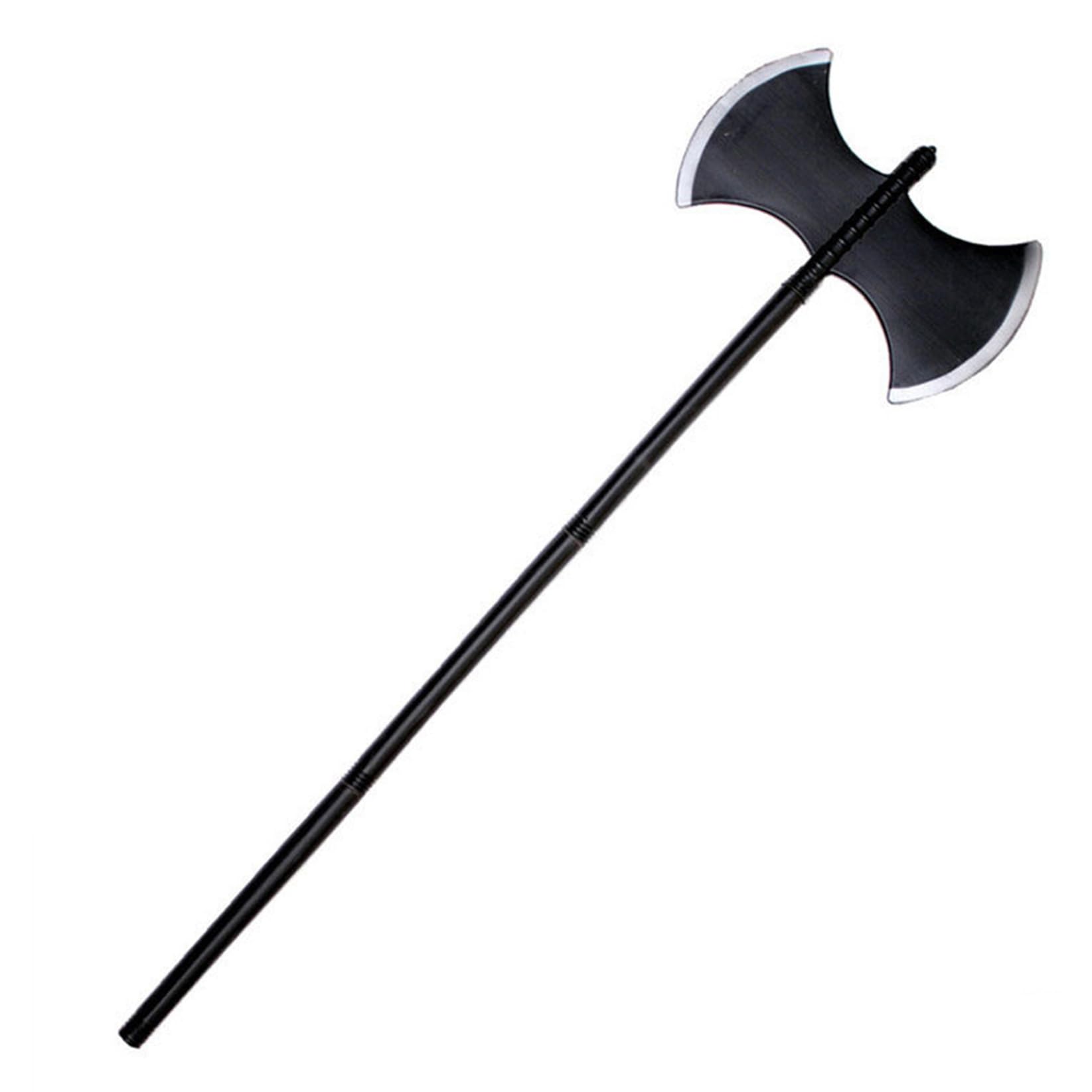 TTAO Halloween Plastic Prop Fancy Dress Battle Axe Devil Pitchfork Death Scythe For Cosplay Photography Axe A One Size