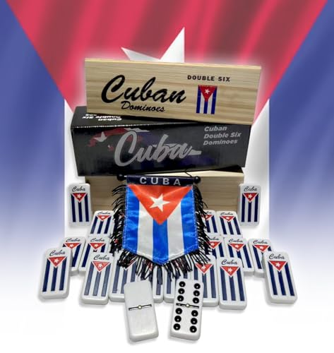 Juego de Dominó Cubano Doble Seis con Estuche de Madera