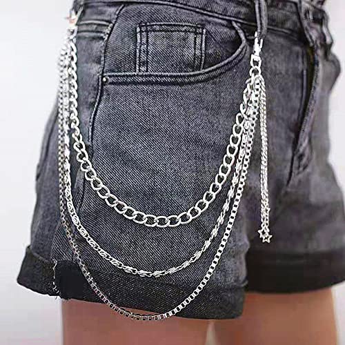 Image of Vintage Harajuku Punk Cool Pants Jeans Chain Fashion Body Jewelry Accessory for Women Girls Cute Waist Chain