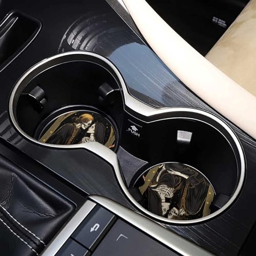 Set de 4 portavasos para carro skull lover 6.5 cm miniatura 7
