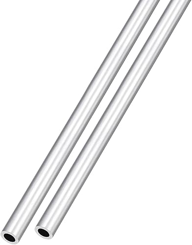 Miniatura 6 de METALLIXITY Tubo de aluminio 6063 (0.394 in de diámetro x 0.276 in de diámetro interior x 11.811 in de largo), 2 piezas, tubo redondo de aluminio -