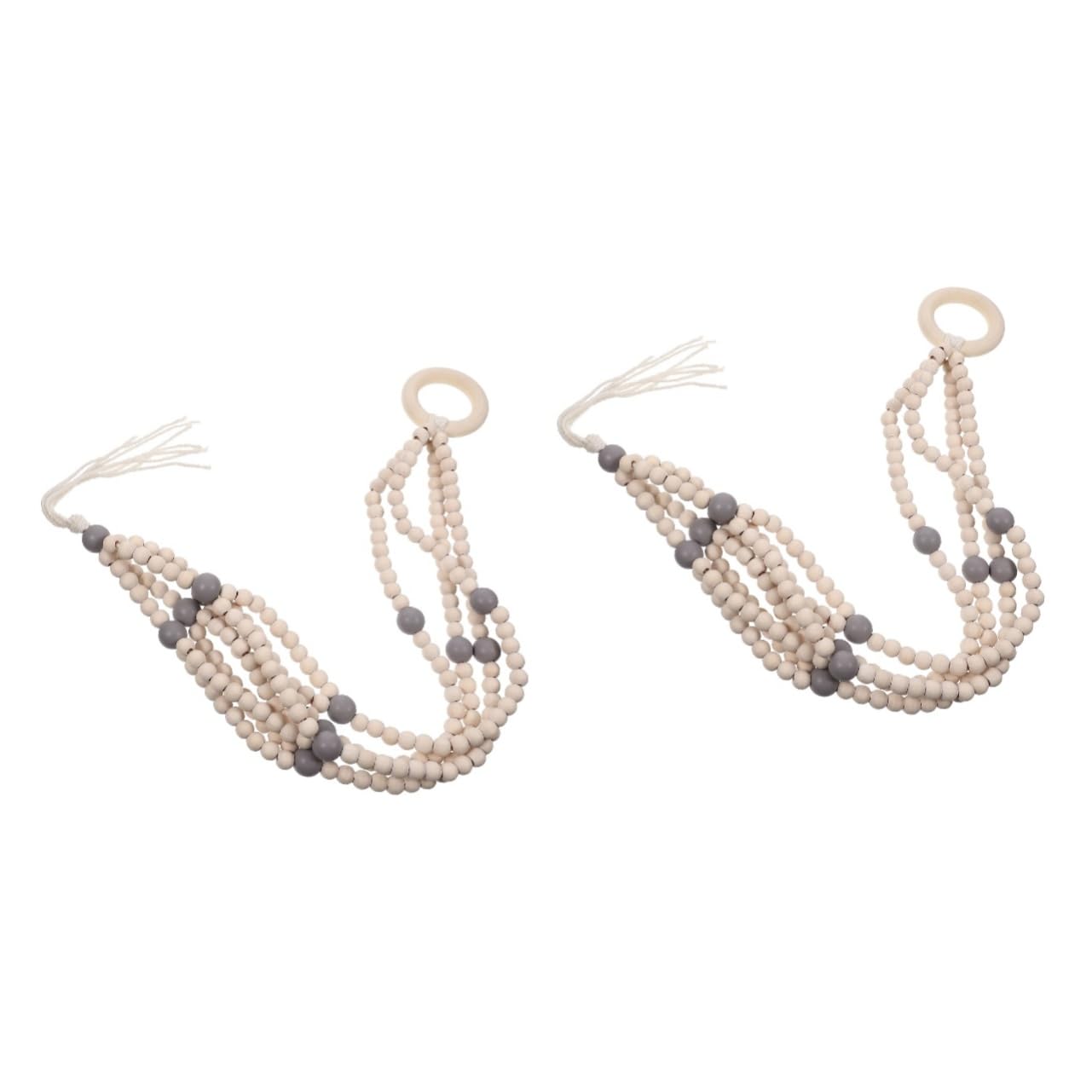 Set di ganci in macramè e ganci in legno per piante: regalo per la