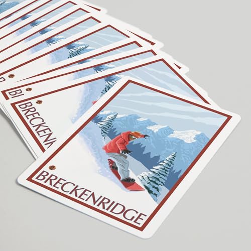 Lantern Press Breckenridge, Colorado, Naipes Poker 52 miniatura 5