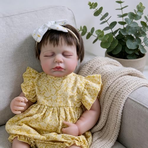 Muñeca bebé reborn realista silicona 20 pulgadas miniatura 7