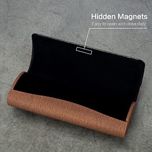 Image of Vemiss Hard Shell Eyeglass Cases, Lightweight Portable Glasses Case for Women Men