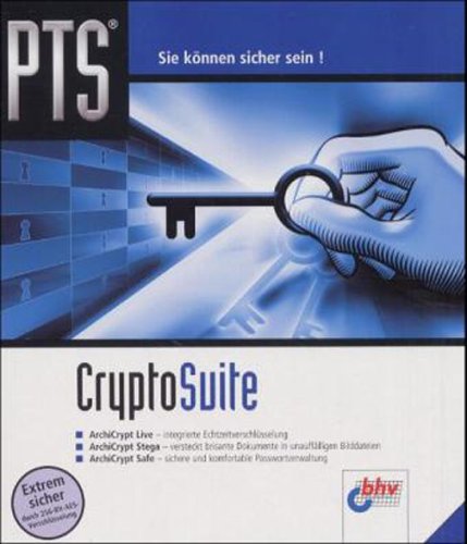 Preisvergleich Produktbild CryptoSuite, 1 CD-ROM ArchiCrypt Live, integrierte Echtzeitverschlüsselung. ArchiCrypt Stega, versteckt brisante Dokumente in unauffälligen Bilddateien. ArchiCrypt Safe, sichere und komfortable Passwortverwaltung