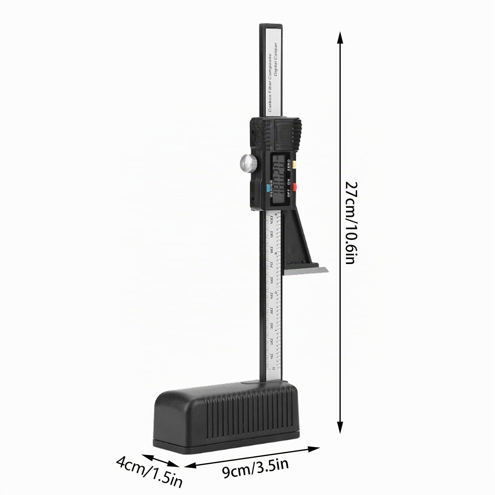 0-150mm Jauge de hauteur Jauge de profondeur d'ouverture de précision numérique avec base magnétique