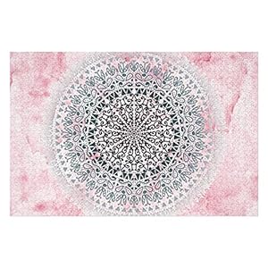 Houten puzzel 1000 PCS voor volwassenen en kinderen, Boho roze mandala moeilijke uitdaging intellectuele educatieve spel…