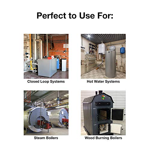 Boiler Water Treatment Chemicals - 3 Gallon Case | Prevents RUST & CORROSION in Steam Boilers, Hot Water Systems, Closed Loop Systems, Wood Burning Boilers