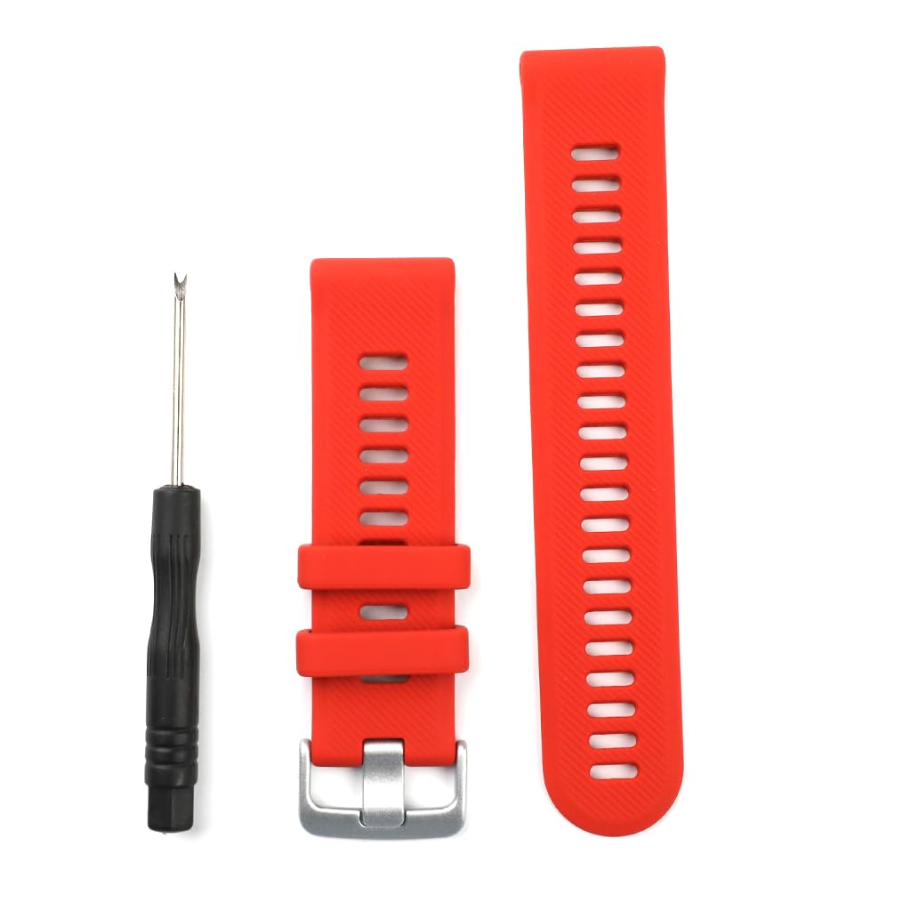 22mm QuickFit Watch Band Compatible with Garmin Forerunner 745 Silicon Wristband Replacement Straps | Durable & Waterproof |Soft Loop Adjustable Sports Strap with Metal Buckle-image-34