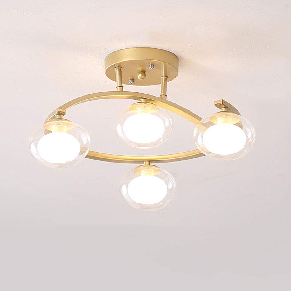 Żyrandole, nowoczesny żyrandol LED, metalowy żyrandol, złoty mosiężny sufit, lampa wisząca przemysłowa w stylu vintage, kompatybilna z jadalnią, kuchnią, salonem.