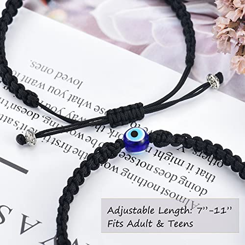 Tarsus Big Evil Eye Adjustable Bracelet Kabbalah Red String Amulet Nazar for Family Couple Bestfriend Women Men Girls4