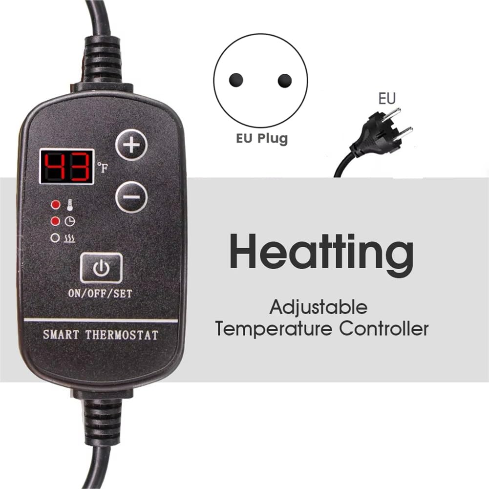 Heizmatte für Setzlinge Aus Graphen mit Einstellbarem Thermostat für die Keimung Von Samen, Pflanzen, Baumschulen, Heizkissen, EU-Stecker