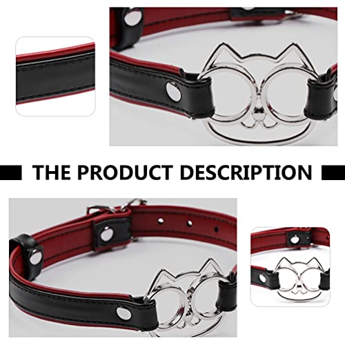 EXCEART Pu Lederen Choker Kraag Lolita Cosplay Kraag Metalen Kat Kraag Choker Voor Mannen Vrouwen Sexy Spel Rekwisieten… - Image 8