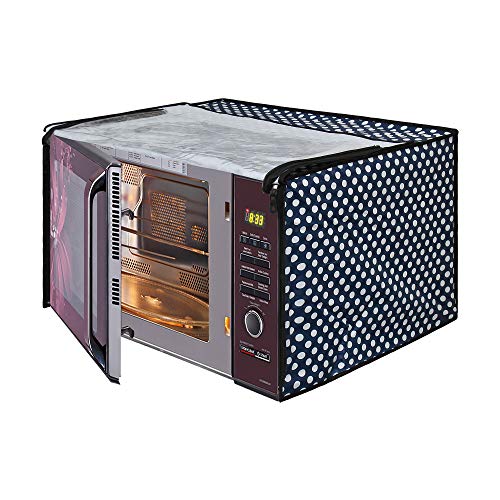 Image of DREAM KING Stylish Design & Printed Microwave Oven Cover Full Closure |waterproof & Dustproof Oven Cover Suitable for All Models - Multicolour SA47