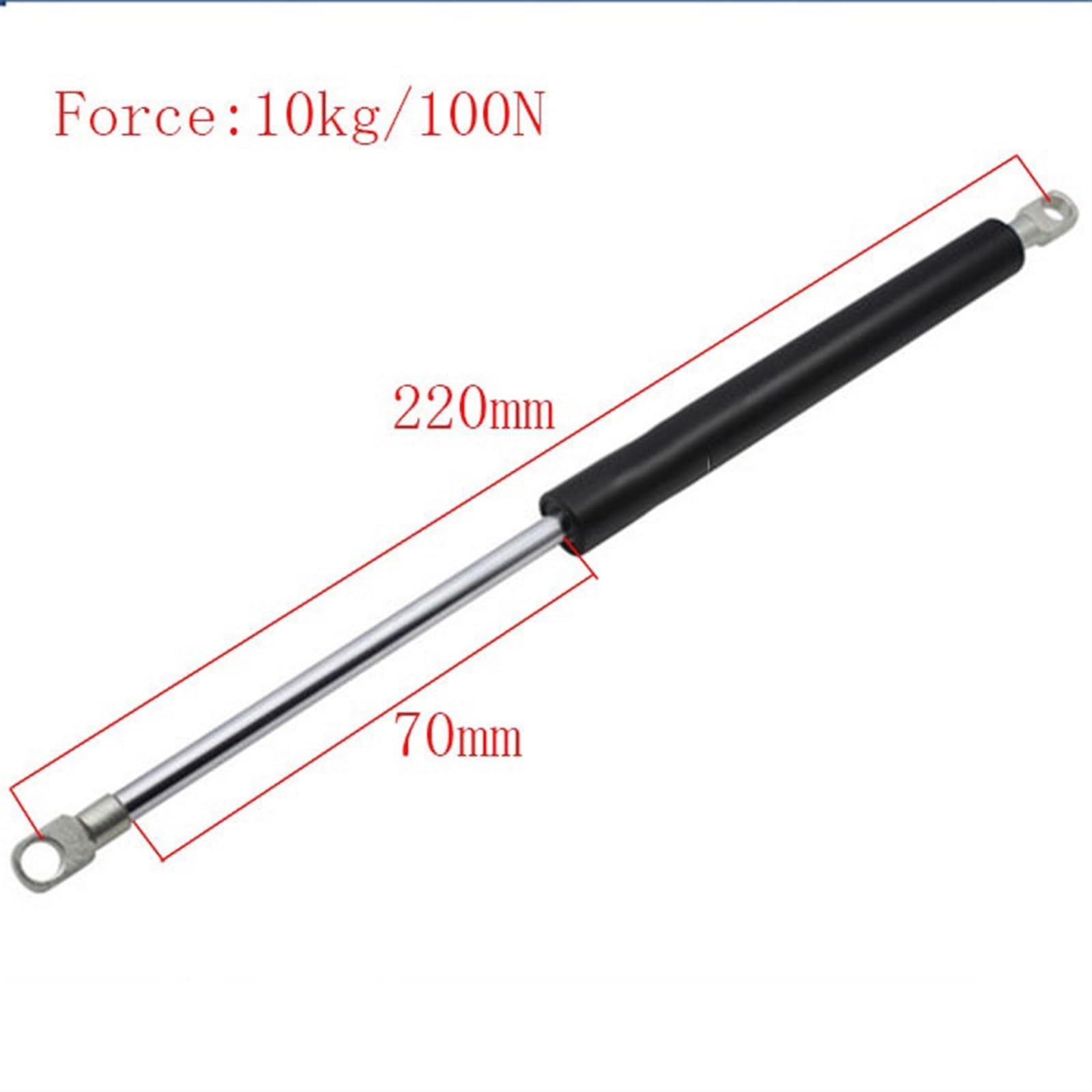 Mou Ouvrir 1 pièces 10 KG/100N 220mm Distance centrale 70mm course pneumatique Auto ascenseur accessoire ressort à gaz amortisseur armoire rabat supérieur ressort à gaz charnière Lourd Parenthèse