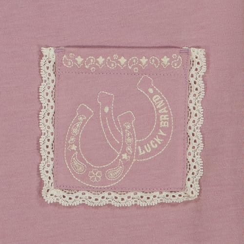 Image of Lucky Brand Girl's Short Sleeve Graphic T-Shirt, Tagless Cotton Tee with Fun Designs