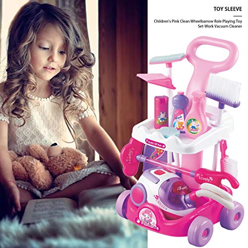 Formulaone Gardening Trolley Simulation Repair Kids Cleaning Set Watering Shovel Prepared Trolley Toys Watering Shovel Trolley Toys-colorful