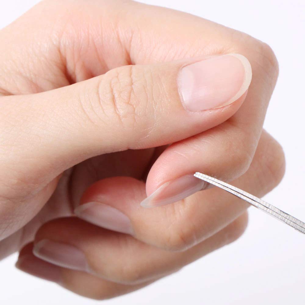 Ghelonadi Manicure Scissors Stainless Steel Curved Eyebrow Trimmer Eyelashes Nose Hair Nail Cutter Makeup Tools (1 PCS Steel Scissor) 2