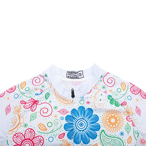 Image of Cycling Jerseys Women Bike Shirts Short Sleeve Bicycle Clothes Breathable Stretch Labric Bicycle Uniforms