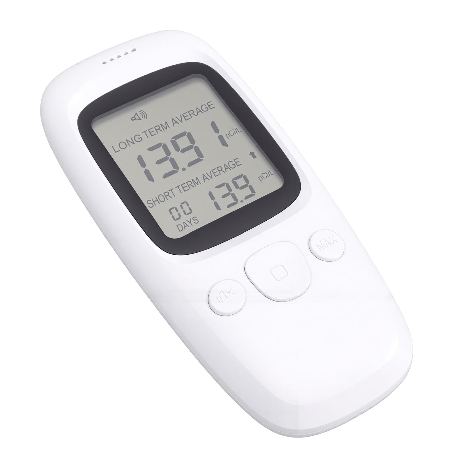 GOWENIC Rilevatore di Radon Portatile 0-270pCi/L Monitor Digitale del Livello di Radon per Casa, Seminterrato, Ufficio, Tester di Gas Ad Alta Precisione con Display LCD, Test a Doppia modalità,