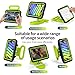 Kids Case for iPad mini 7 (A17 Pro) 2024 /iPad Mini6 2021,Adjustable Portrait/Landscape Stand//Drop Proof with Handle/Kickstand,Child Friendly Case for iPad mini 7th/6th Gen 8.3inch (Bluegreen)