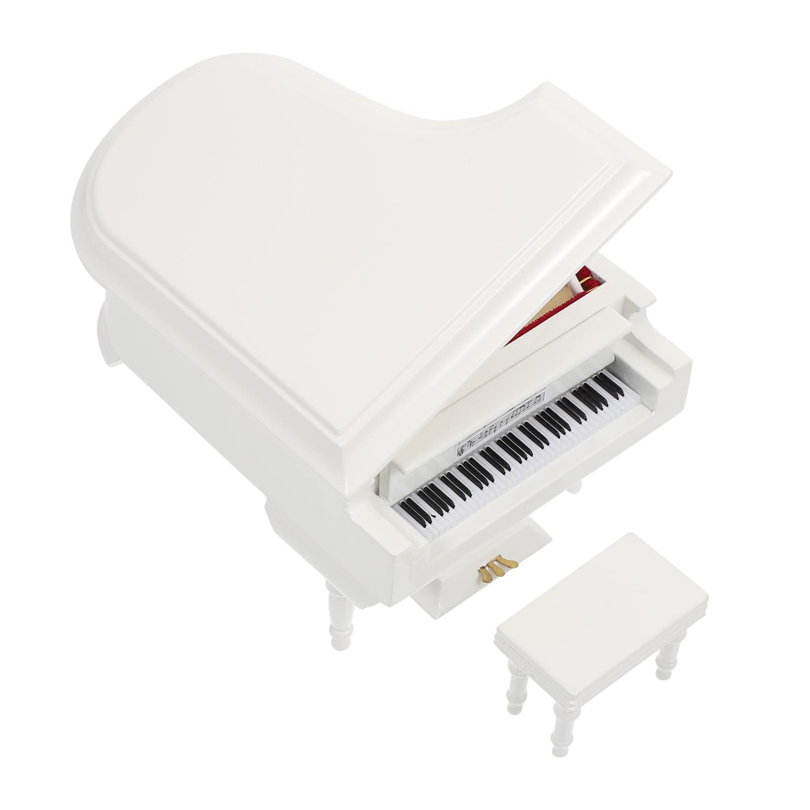 ホワイト ピアノ型オルゴール Amazon.co.jp: VICASKY 1ピーシーピアノ型オルゴール ホワイト