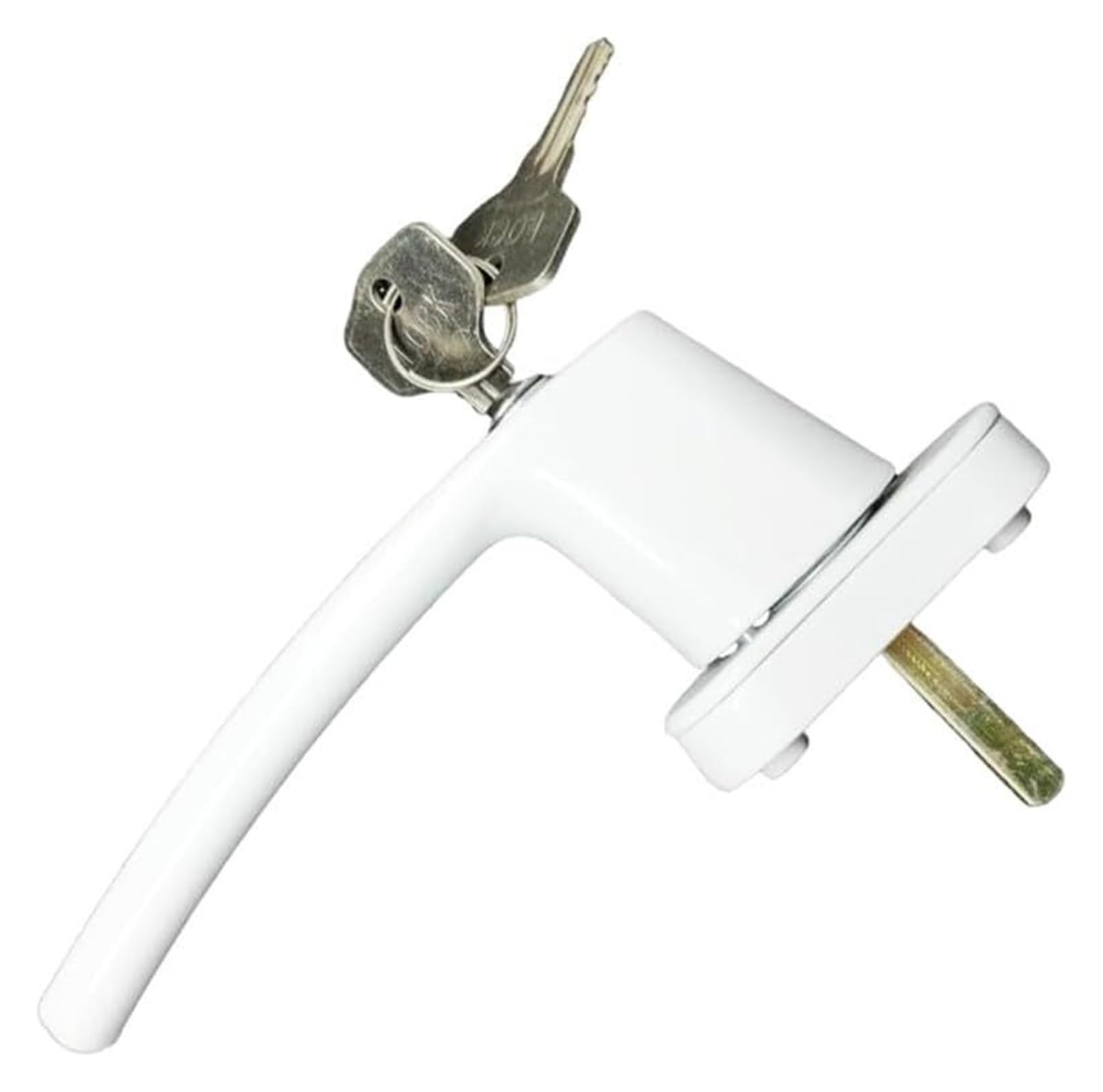 Gkirqvpe Bianco Upvc Window Handles, Universal Upvc Window Kids Security Handle Key Locking For Double Glazing White