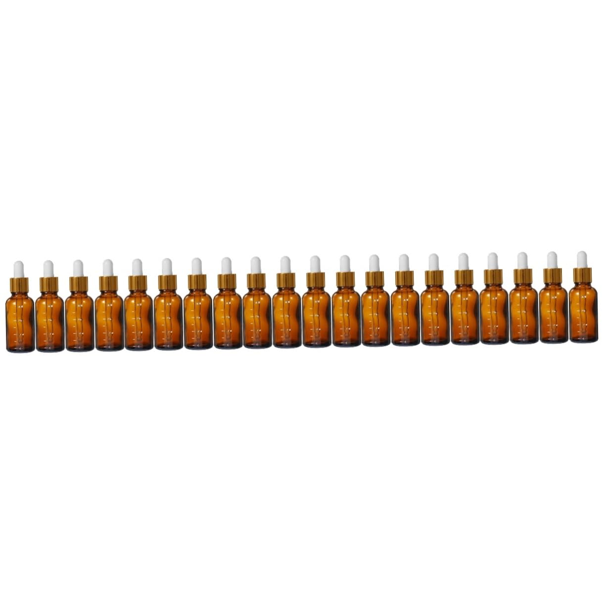 Gatuida 20stücke Glas-tropfflaschen Aus Bernsteinfarbenem Glas Mit Pipette Für Ätherische Öle Reisen Präzises Dosieren Lichtschutz Praktische