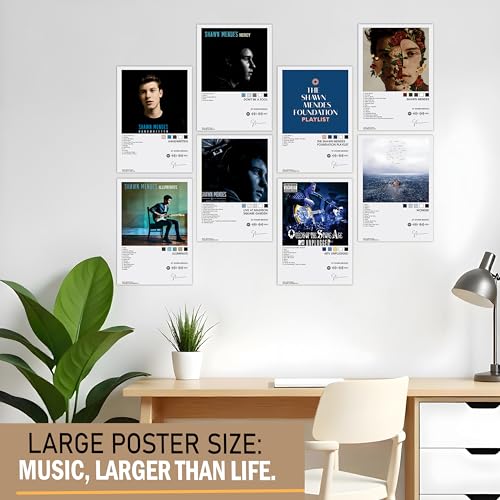 Image of Flybuy Hub Shawn Mendes Wall Posters 8x12 inch (A4 Size) Included Self Adhesive on Back Wall Decor Posters Wall Art For Bedroom, Living room, Office, Dining Room