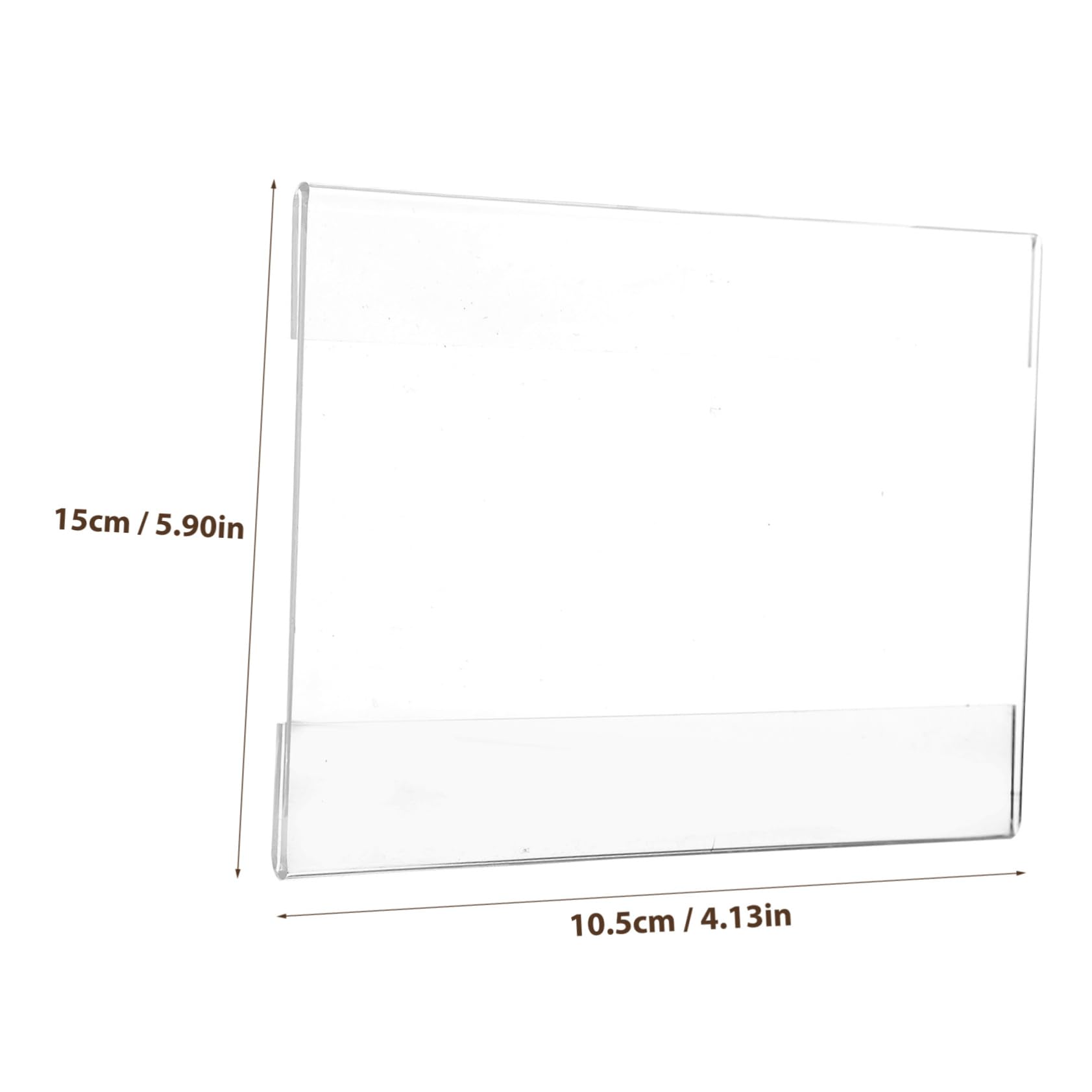 4 Set Supporto Per Cartellini Dei Prezzi Trasparenti Cavalletti Per Cartellini Espositivi Etichetta Del Mercato Giradischi Espositore Per Carte Adesivi Supporti Per 10 pezzi*4