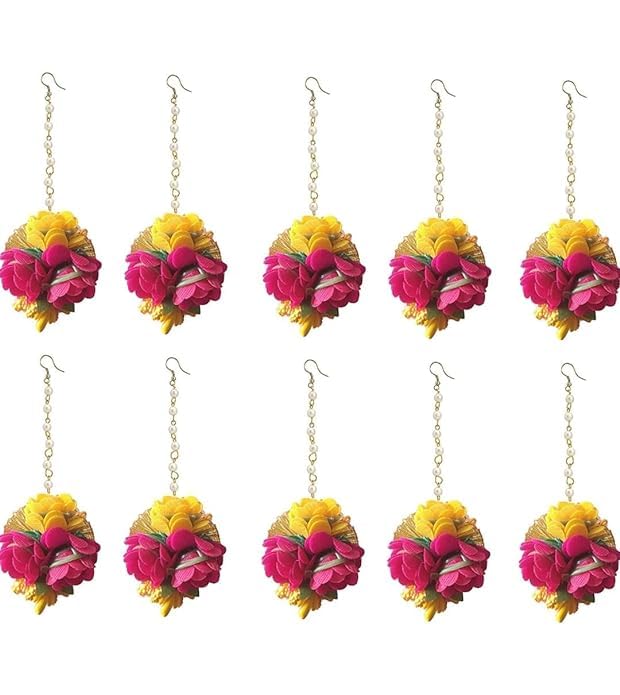 Floral Gotta Patti Maang Tikka for Haldi Ceremony/Bride/Baby Shower Engagement Wedding Maangtikka for Women & Girls Ethnic and Traditional Gota and Flower Jewellery | Bride to Be Party Props (20) (B0D58D1NN7) Amazon Price History, Amazon Price Tracker