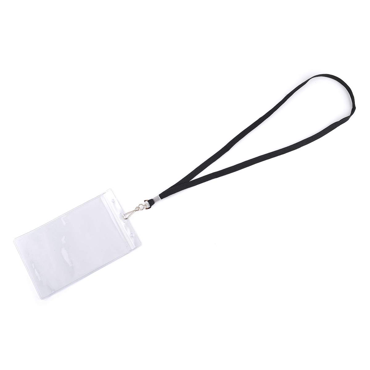 Bulk Badge Holders LGEGE 24 Pack Badge Holders With Lanyards - 6x4 Inch Large Clear ID Card Holders Large Transparent ID Card Holders With Neck Lanyards