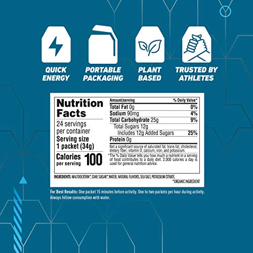Clif Shot - Energy Gels - Vanilla Flavor - Non-Gmo - Non-Caffeinated - Fast Carbs For Energy - High Performance & Endurance - Fast Fuel For Cycling And Running (1.2 Ounce Packet, 24 Count) #TOP4