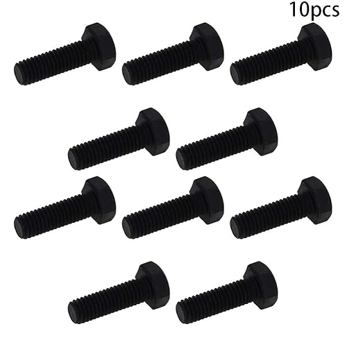 Vista 29 de Aicosineg 5 tornillos de rosca métrica M8 x 3.543 in, acero al carbono, grado 8.8, tornillos hexagonales de rosca métrica, tornillos hexagonales