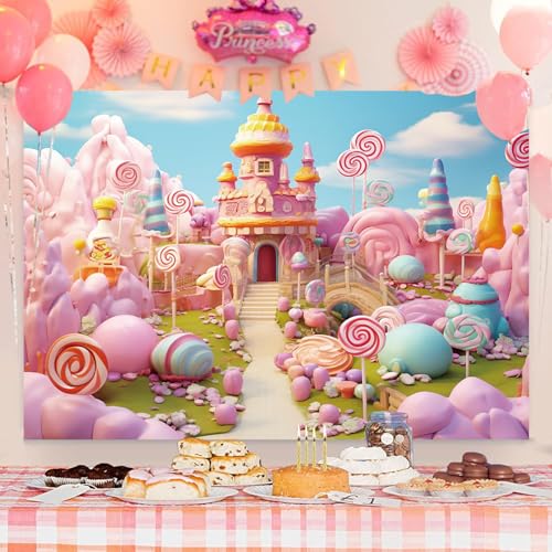Fondo fotográfico Candyland 9x6ft para estudio miniatura 5