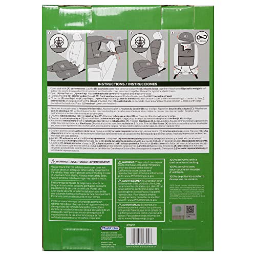 Plasticolor 008709R01 John Deere Deluxe Seat Cover Embroidired Logo High Contrast Stitching Premium 3 Piece Sideless Car Truck or SUV Seatcover with Cargo Pocket - Image 5